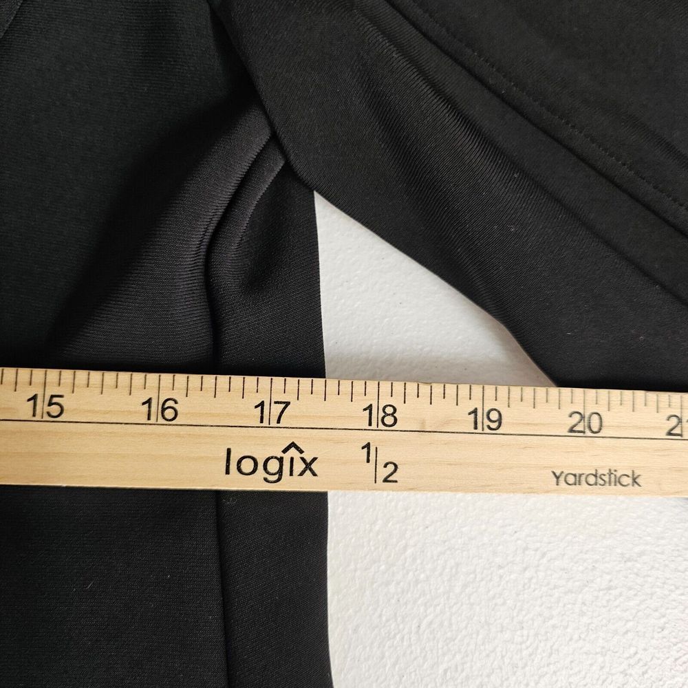Chico's Travelers Jacket Womens 0 Full‎ Zip Black Cardigan Work Career Coat EUC - Picture 9 of 12